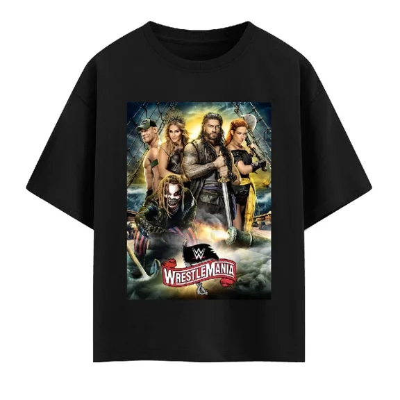 WWE WrestleMania Black T-Shirt 2025