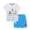 Blue, variant on HXWCHs Toddler Baby Boy Summer Outfit Print Short Sleeve T Shirt Shorts Set Size: 7-8 Years Blue