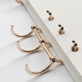 thumbnail image 4 of KAKOWELY binder rings 8pcs Metal Binder Rings Book Rings Loose Leaf Rings 3-Ring Binding Rings1.57"X0.98"X0.98", 4 of 5