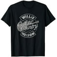 thumbnail image 1 of T-Shirt Officiel Willie Nelson Outlaw Country - Blanc - TG, 1 of 4