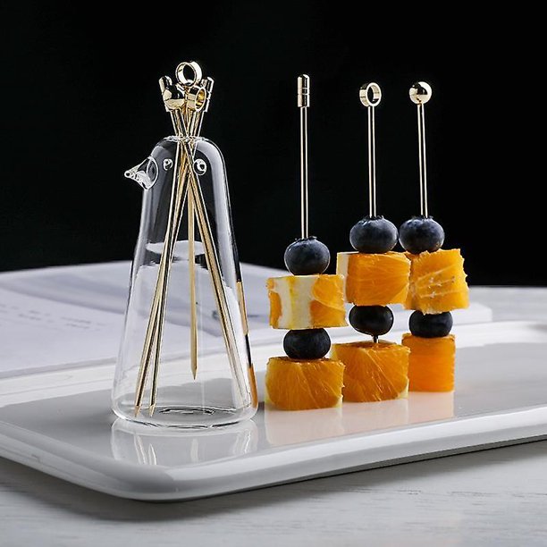 Tenedor de fruta, postre dorado, pastel, merienda, tenedor, vajilla, jarrón de cristal, tarro, restaurante en casa, suministros para fiestas