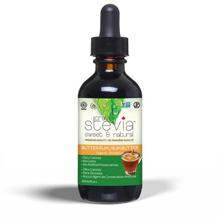 Crave Stevia Butter Rum Liquid Drops 1 fl. oz.