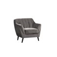 thumbnail image 1 of Topline Home Furnishings Chair, Charcoal Velvet, 1 of 5