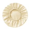 thumbnail image 3 of 3 Fundas Redondas Para Silla De Taburete De Piel Sintética, Impermeables, Protectoras Para Silla, Color Beige, 3 of 5