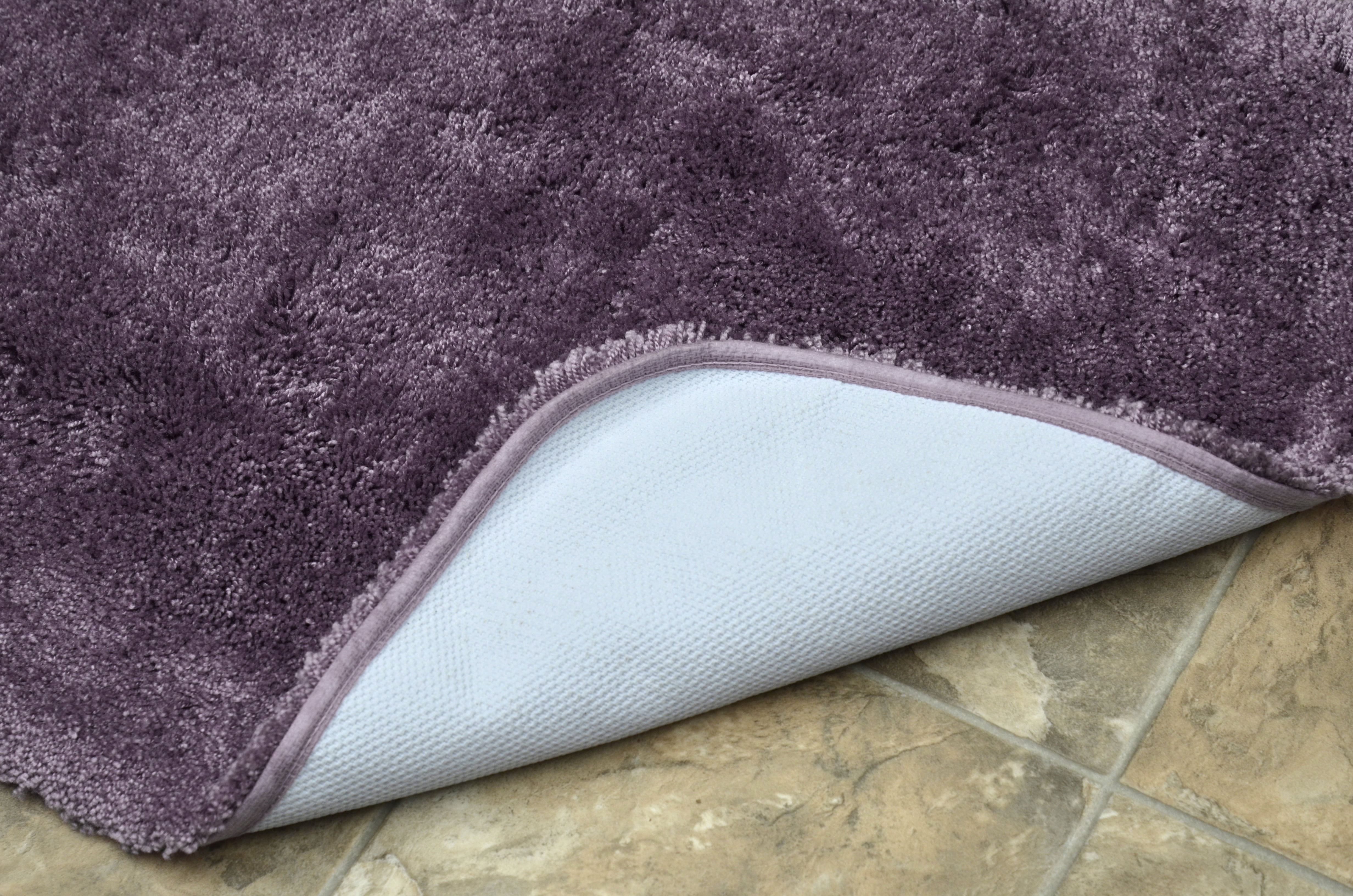 Garland Rug Finest Luxury Washable Nylon Purple Bath Rug, 24" x 40"