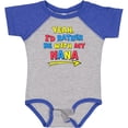 thumbnail image 3 of Inktastic Yeah I'd Rather Be with My Nana in Red Yellow and Blue Boys or Girls Baby Bodysuit, 3 of 5