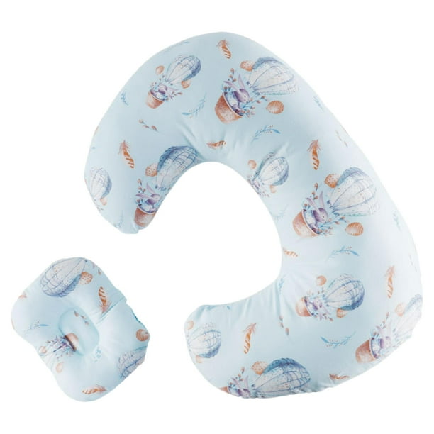 Almohada De Lactancia, Almohada De Lactancia Para Lactancia, Alimentación Con Biberón, Azul bola azul caliente