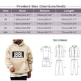 thumbnail image 4 of Gibobby Sudadera para Hombre Sudadera con Capucha Hombre Pulóver Liso Blusa(Negro,XG), 4 of 4