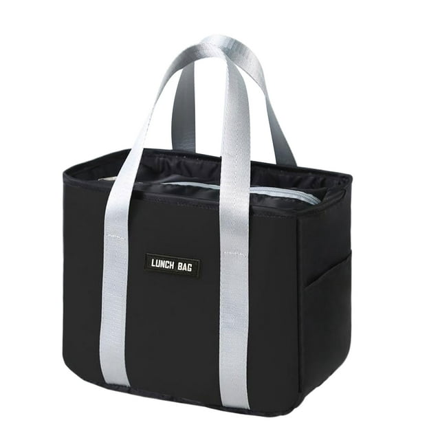 Fiambrera grande Toystoory con aislamiento de dibujos animados Bolsa de almuerzo impermeable negro