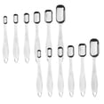 thumbnail image 1 of Oleegame 2PC Stainless Steel Cutlery Set Stainless Steel Measuring Spoon 6 Piece Baking Scale Measuring Seasoning Spoon Silver, 1 of 6