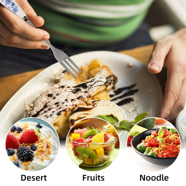 Maytalsory 8pcs Tea Spoon Fork Set For Every Occasion Versatile And Stylish Safe To Set 1Set