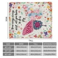 thumbnail image 6 of Sowide Floral Throw Blanket, Flower Blanket Gift for Women Floral Lovers, Soft Lightweight Flannel Blanket with Butterfly Motivational Words, Boho Style Fuzzy Blanket for Girls, Sofa, Nap Bed(40"x50"), 6 of 8