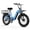 Blue-EK8 Basket, variant on Aoango Folding Electric Bike for Adults, 750W, 48V 20Ah Removable Battery, 20" Fat Tire, All‑Terrain Commuter Ebike