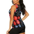 thumbnail image 3 of Fotbe Variety Of Fruits And Berries Blusas Sin Mangas para Mujer – Estilo Casual, Corte Suelto, Slim-Fit, Cuello Redondo Deportivo, Tops de Verano para Gimnasio y Yoga-X-Large, 3 of 7