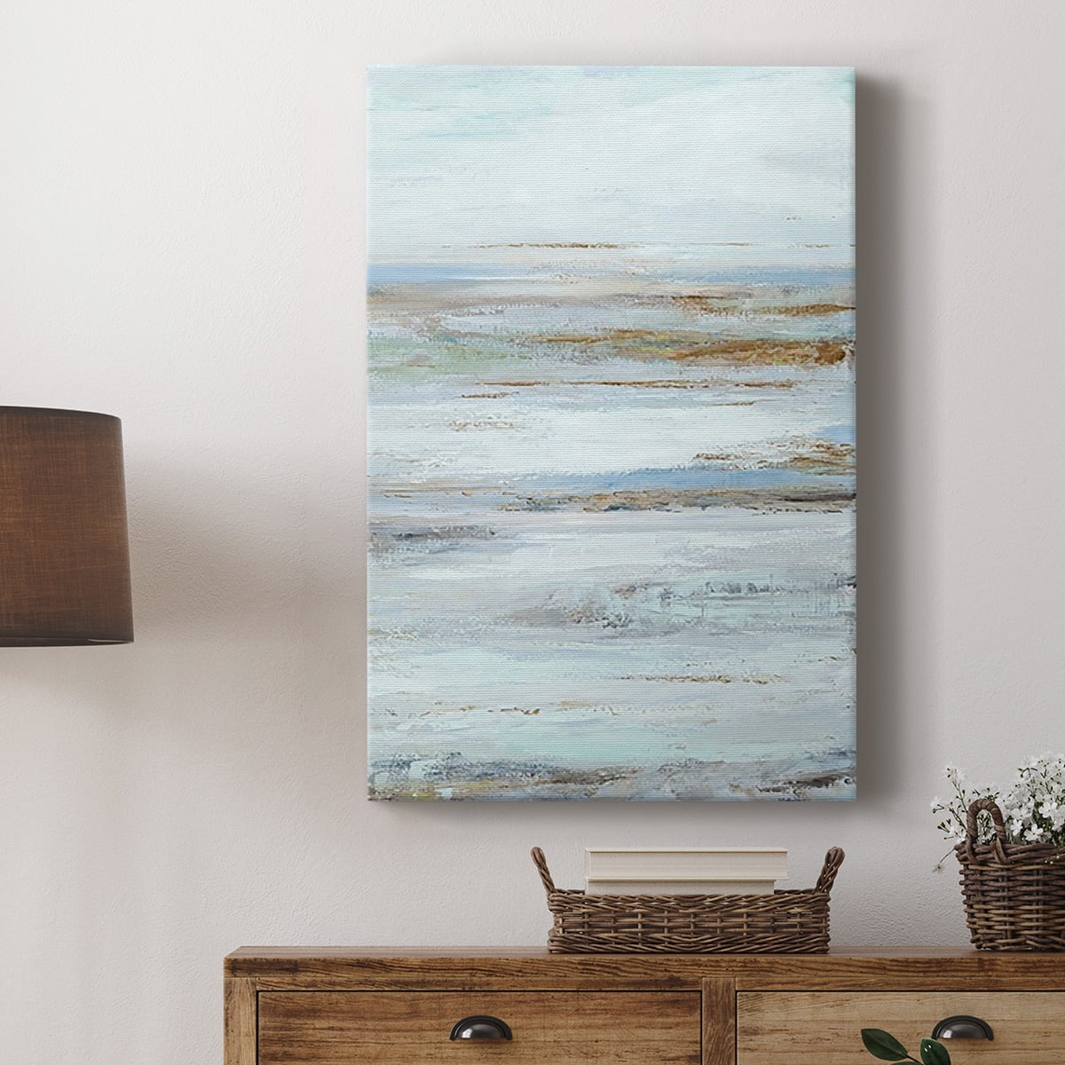 Muted Misty Marsh II Premium Gallery Wrapped Canvas - Ready to Hang