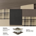 thumbnail image 3 of Juego de colcha Woolrich Winter Hills, reversible, color canela, 3 of 9