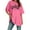 Hot Pink, variant on Women's Oversized T Shirts V Neck Striped Tees Summer Half Sleeve Casual Comfy Cozy Tunic Tops Plus Size T Shirt Women Blank T Shirt Women Plain Long Sleeve Shirts for Women Fall Long Sleeve