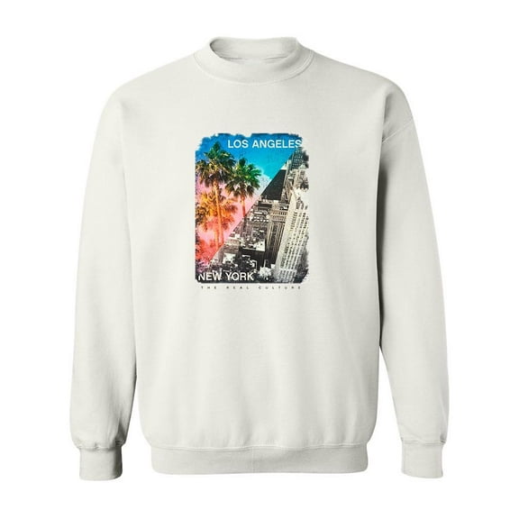 L.A.-N.Y. Sweatshirt Men -Image by Shutterstock, Male Large