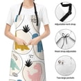 thumbnail image 6 of Naloa Cute Dinosaurs Apron Kitchen Aprons with Pockets for Women Men Chef, 6 of 8