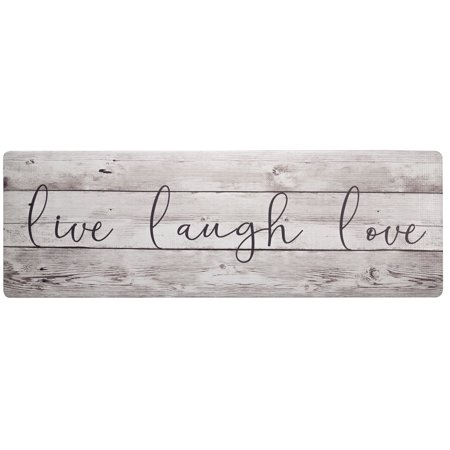 

SoHome Cozy Living Live Laugh Love Runner Anti-Fatigue Kitchen Mat Beige/Brown 17.5 x55