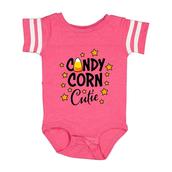 Inktastic Candy Corn Cutie with Stars Girls Baby Bodysuit