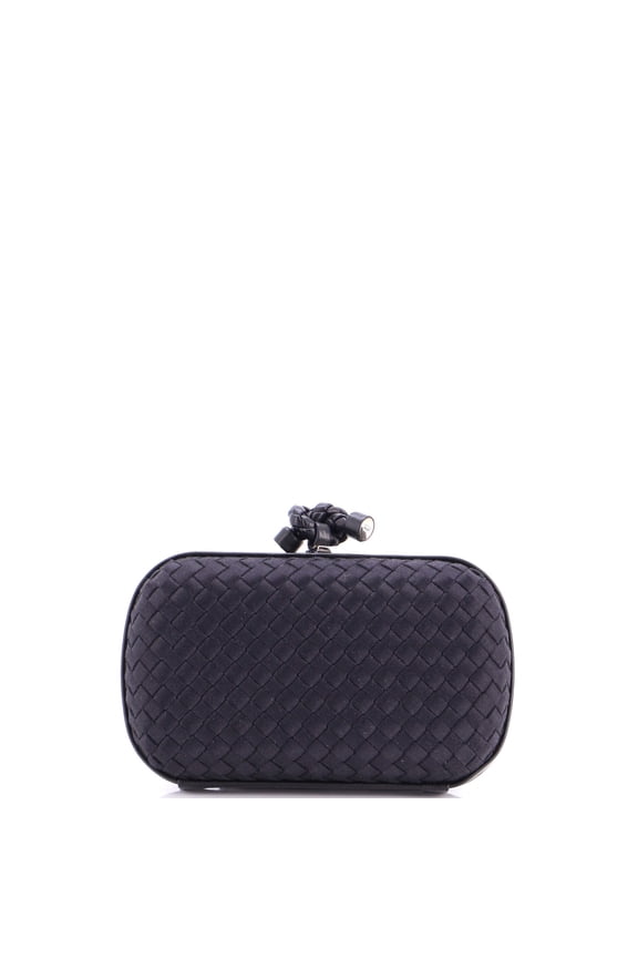 Pre-Owned Box Knot Clutch Intrecciato Satin Small By Rebag