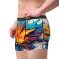 thumbnail image 2 of Honeii Colorful Paint Print Men's Underwear Boxer Briefs Pack, ComfortSoft Boxer Brief for Men, Moisture-Wicking Breathable-Large, 2 of 5
