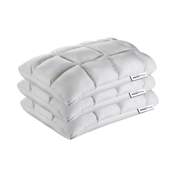 Dr. Pillow Dreamzie Layer Pillow stack inserts to achieve your perfect height & firmness. 3 pack