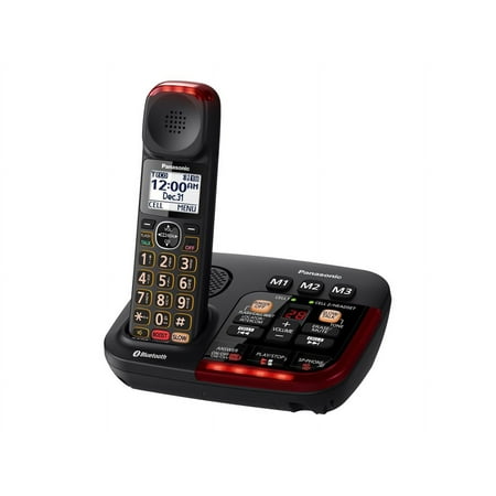 Panasonic KX-TGM430B Single-Handset Link2Cell Bluetooth Amplified Cordless Digital Answering System