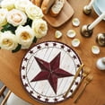 thumbnail image 2 of Round Placemats Patriotic Stars Red 15 inch Set of 6 Table Mats for Dining Table Rustic Vintage Wood Grain Heat Resistant Non-Slip Kitchen & Home Decorative Place Mat Set, 2 of 8