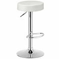 thumbnail image 5 of Gymax 2PCS Adjustable PU Leather Kitchen Counter Bar Chairs Swivel Bar Stool White, 5 of 7