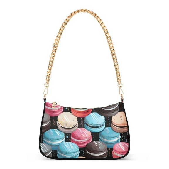 MacaronsWomen Small Shoulder Bag Crossbody Tote Hobo Bags Purse Clutch Handbags with Chain Strap for Women