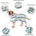 thumbnail image 2 of Luxury Microfiber Dog Bathrobe, Quick Dry Dog Towel Robe with Adjustable Belly Strap, Soft Absorbent Pet Drying Coat for After Bath Swim Grooming, for Small Medium Large Dogs (Green,S), 2 of 7