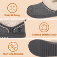 thumbnail image 2 of LongBay Women's Cozy Bootie Slippers Memory Foam Warm House Shoes with Fluffy Collar Non-Slip Indoor Outdoor, 2 of 6