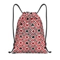 thumbnail image 1 of Saiise Poker Pattern Sports Drawstring Backpack - String Swim Gym Bag with Wet Proof Pocket for Women&Men-Small, 1 of 6