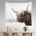 thumbnail image 2 of Sikiie Yak tapestry wall hanging home decor for bedrooms, living rooms, dorms 60x51in, 2 of 6