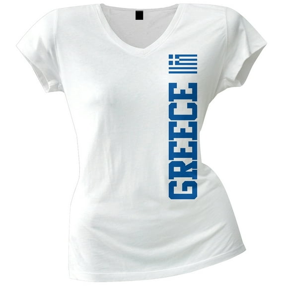 World Cup Greece Juniors V-Neck T-Shirt - Large