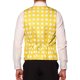 thumbnail image 3 of Chalecos de traje de puntos de lunares INSPIRE CHIC para hombres, corte ajustado, cuello en V, chaleco formal amarillo XL, 3 of 5
