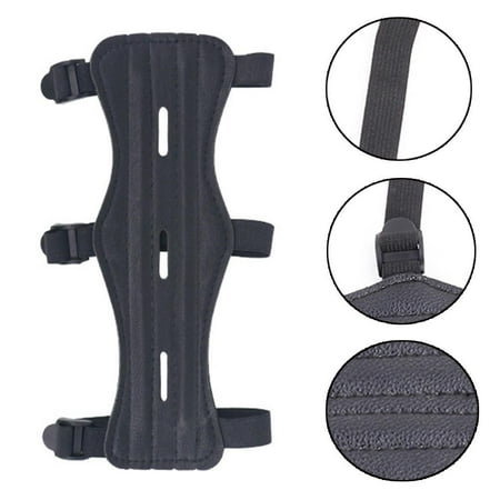 Archery Cow Leather Arm Guard Straps Protector Gear L6C0 For Hunt