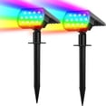 thumbnail image 1 of Focos solares Flow que cambian de color, 7 modos, paquete de 2, IP65, 1 of 6