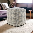 thumbnail image 6 of HomeRoots 517918 20 in. 100 Percent Cotton Farmhouse Ottoman Beige, 6 of 10