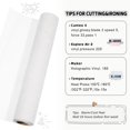 thumbnail image 2 of Rollo de vinilo de transferencia de calor WRAPXPERT Puff Purpurina, blanco, 10 x 5 pies, 2 of 6