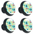 thumbnail image 2 of 4 Pcs Simple Tropical Fruits Knobs for Kitchen Cabinet Cupboard Dresser Bookcase Drawer Pulls Handles Round Home Decor, 2 of 8