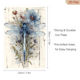 thumbnail image 3 of 2D flat 1pc,Dragonfly Floral Design_ Iron Home&Seasonal Decoration, for Home, Office, Bathroom, Bedroom, Farm, Garden Best Gift, for a Friend room decor halloween 8*12inch, 3 of 7