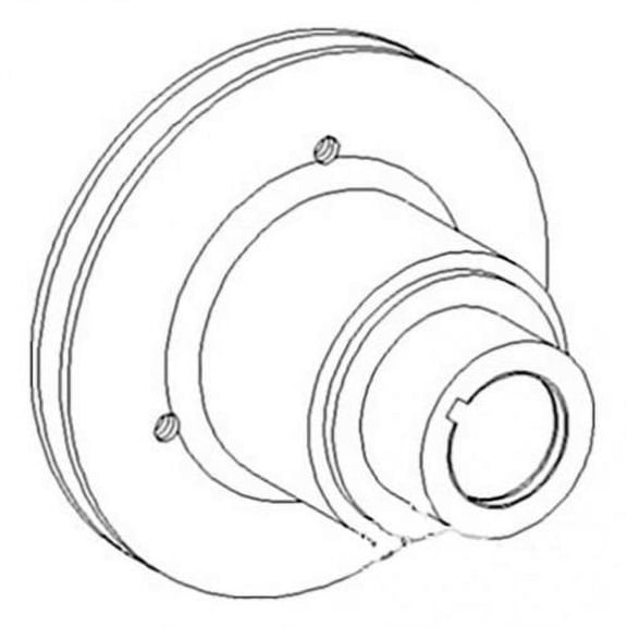 Crankshaft Pulley fits Massey Ferguson 230 TO35 20D 20F 30D 30E 40E 2135 2200 2500 4500 20 40 20C 30B 203 205 135 150 235 245 35 35X 50 65 734628M1