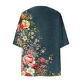 thumbnail image 5 of AGWOLF Women's Sheer Kimono Cardigan Lightweight Flowy Chiffon Cover Up Loose Open Front Cardigans Casual Summer Beach Cover Ups 2025 Trendy Blouse Tops Multicolor,XXL, 5 of 5