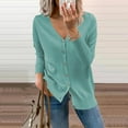thumbnail image 2 of Turilly Womens Jackets Ladies Clearance, Fashion Women Buttons Long Sleeve Casual Solid Short Coat Cardigan Blouse, 2 of 4