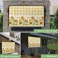 thumbnail image 2 of Outdoor TV Cover 48 to 50 Inches, Farmhouse Sunflowers Yellow And White Plaid Linen Texture Waterproof TV Cover with Remote Control Pocket, Flat Screen TV Cover Protector for Outside TV, 2 of 6