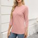 thumbnail image 5 of Blusas para mujer,Blusa informal sin mangas con cuello redondo para mujer, color liso, mezcla de algodón suave, para usar en casa, sopatenor, 5 of 8