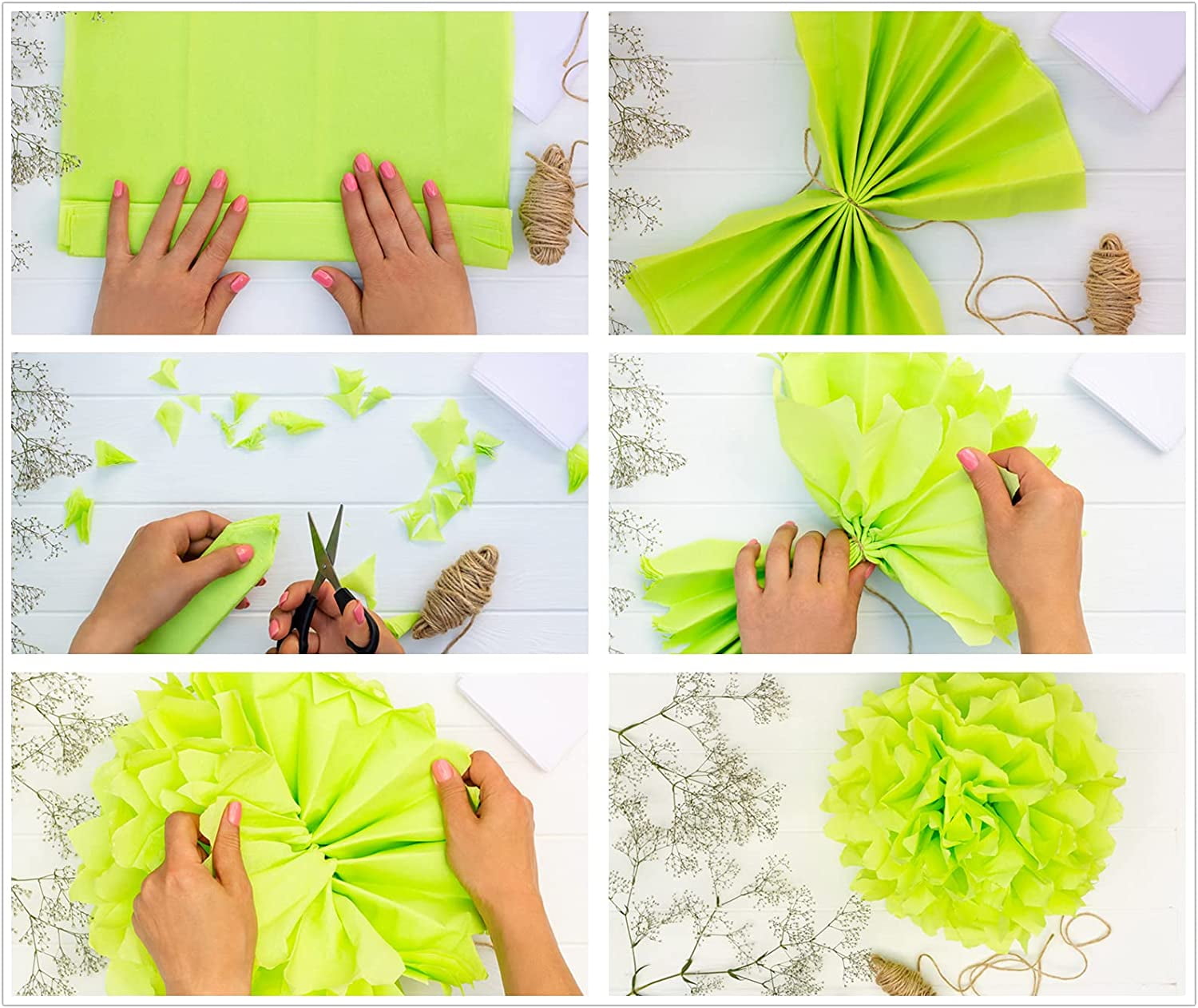 Misty Paper Flower Wrapping Paper Flower Art Diy Material - Temu